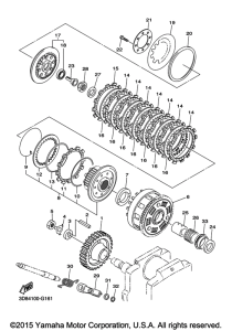 XVS1300CU Сцепление