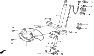 GL1500I Траверса нижняя