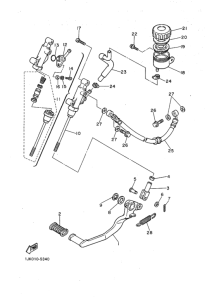 SRX400 Rr master cylinder assy