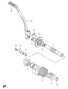 GS125 Ножной стартер