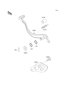  Педаль тормоза