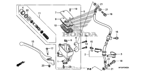VT750C2 Передний главный тормозной цилиндр