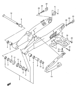 RM125 Маятник задний