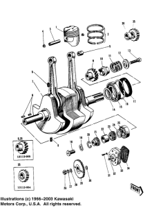 W2 Crankshaft / pistons / oil pump