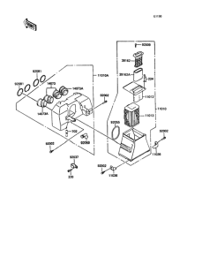ZX400 Воздушный фильтр