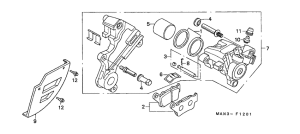 NX500 Задний суппорт