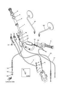 YB50 ｽﾃｱﾘﾝｸﾞﾊﾝﾄﾞﾙ. ｹｰﾌﾞﾙ