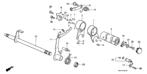 Z50J Вилка переключения передач