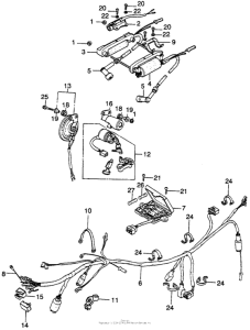 CB360 Wire harness + ignition coil