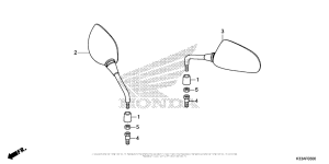 CB300F Зеркало