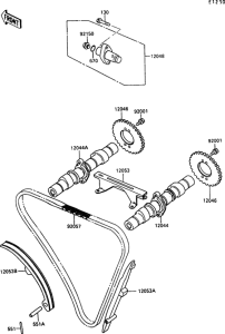 EN500 Распред вал