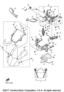 YZF-R1M Обтекатель 1