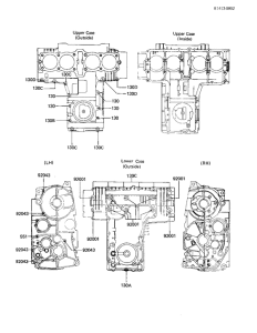 KZ750 Crankcase bolt & stud pattern