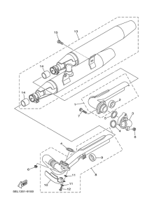 XVS1100 Выхлопная система