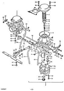 GS450 Carburetor assy
