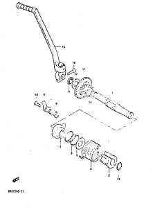 DR125 Ножной стартер