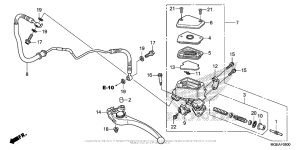 VFR1200F Цилиндр сцепления