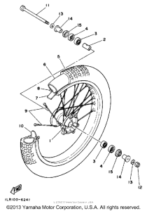 YZ80A Переднее колесо