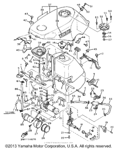 FZR400SWC Топливный бак