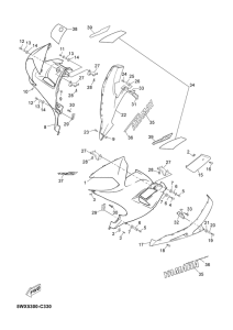 TZR50 Обтекатель 2