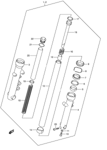 VL250 Демпфер передней вилки