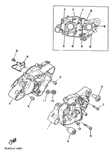 DT50LC Картер двигателя