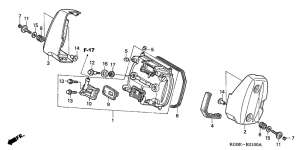 VT125 Крышка головки цилиндров,передняя