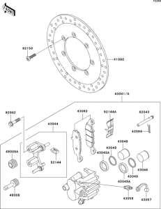 VN1500 Front brake(r1-r3)