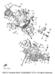 XV1100KC Головка цилиндров