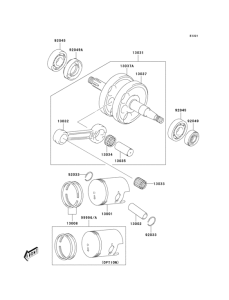 KDX50 Коленвал