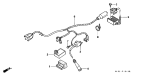 XR250R Wire harness /  ignition coil