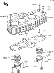 Z550 Цилиндр и поршни