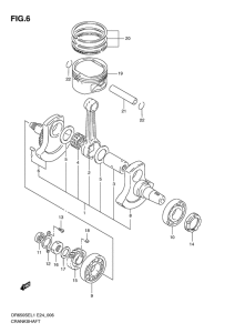 DR650 Вал коленчатый