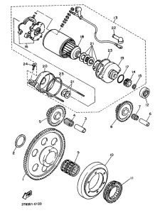 XT600EA Муфта стартера