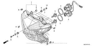 VFR1200F (DCT) Фара