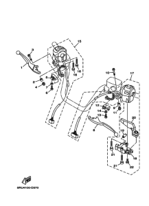 YP400 YP400V Interruptor  manillar&palanc