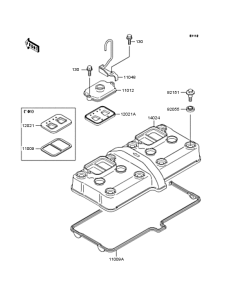 ZX400 Крышка головки цилиндров