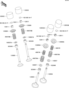 ZX600 Клапана