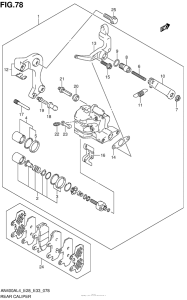 AN400Z (ABS) Задний суппорт
