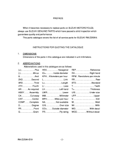 RM-Z250 Catalog preface