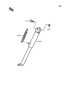 KMX80 Подножка