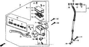 VT1100C Передний главный тормозной цилиндр