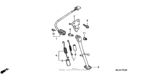 CBR900RE Подножка