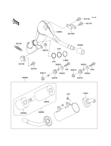 KX125 Глушитель