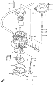 DR650 Carburetor assy