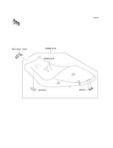 EX650 Сиденье