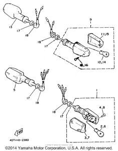 TDM850D Поворотники
