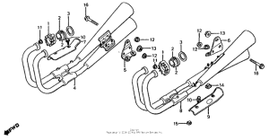 CB650 Cb650c muffler 80-81
