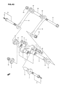 DR350 Втулки заднего рычага