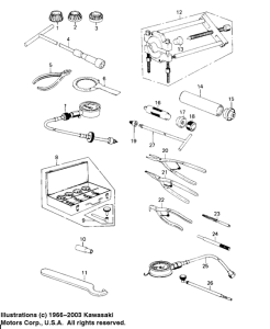 KZ650 Special service tools "a"